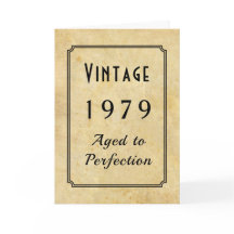 Vintag Geboren 1979 oder ein beliebiges Jahrgangsa