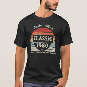 Vintag Geboren 1980 42. Geburtstag 42 Jahre alt T-Shirt