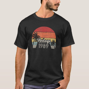 Vintag Geboren 1989 33. Geburtstag 33 Jahre alt T-Shirt