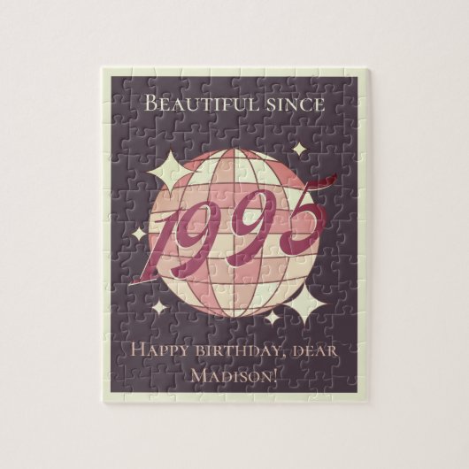 Vintag geboren 1995 30. 29. Geburtstag Puzzle (Vertikal)