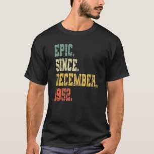 Vintag Geboren im Dezember 1952 Männer Frauen 70 J T-Shirt