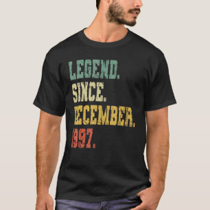 Vintag Geboren im Dezember 1997 Männer Frauen 25 J T-Shirt