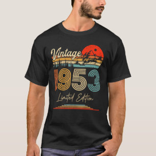 Vintag Geboren im Jahr 1953 Geburtstag Party Hochz T-Shirt