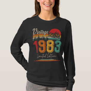 Vintag Geboren im Jahr 1983 Geburtstag Party Hochz T-Shirt