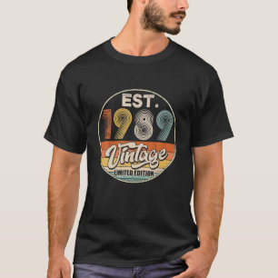 Vintag Geboren im Jahr 1989 Geburtstag Party Hochz T-Shirt