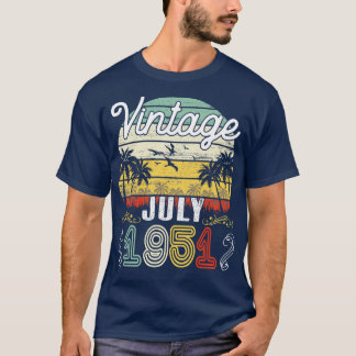Vintag Geboren im Juli 1951 Happy Birthday 69 Jahr T-Shirt