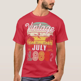 Vintag Geboren im Juli 1966 Happy Birthday 54 Jahr T-Shirt