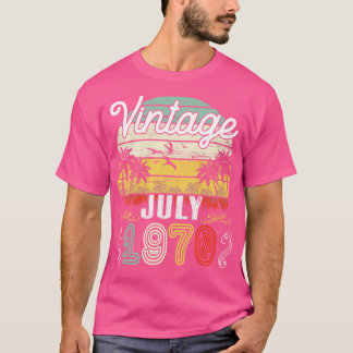 Vintag Geboren im Juli 1970 Happy Birthday 50 Jahr T-Shirt