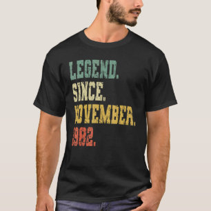 Vintag Geboren im November 1982 Männer Frauen 40 J T-Shirt