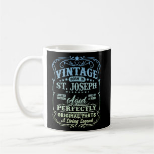 Vintag Geboren in St Joseph Missouri Classic Birth Kaffeetasse
