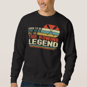 Vintag Geboren zu sein, um zu leben, wird die Rota Sweatshirt