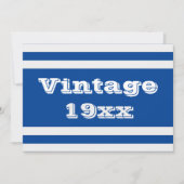 Vintag Geborene Geburtstagsparty Einladung (Vorderseite)