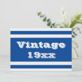 Vintag Geborene Geburtstagsparty Einladung (Stehend Vorderseite)