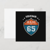 Vintag Geburt 65 1965 Einladung (Vorne/Hinten)