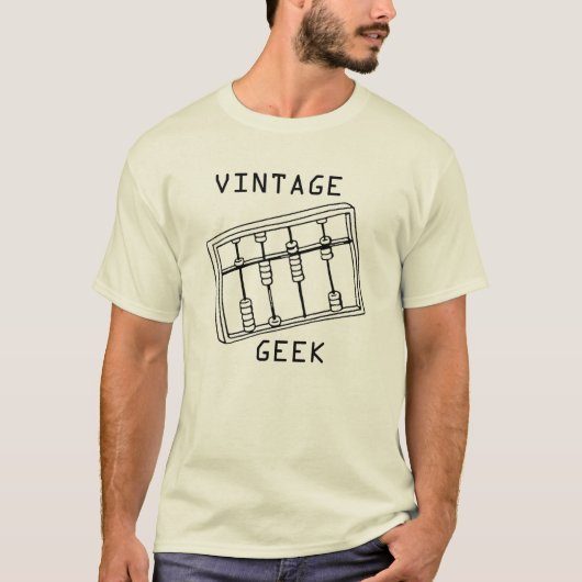 Vintag GEEK-T-SHIRT T-Shirt (Vorderseite)