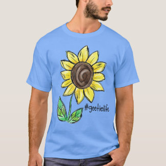 Vintag Geetie Life Sunshin Sonnenblume Happy Holid T-Shirt