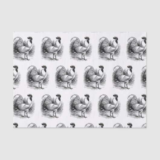 Vintag gefliestes Party Seidenpapier (Vorderseite)