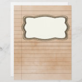 Vintag geflochtenes Papier mit Bildbox (Vorne/Hinten)