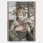 Vintag Geisha Decke (Vorderseite Vertikal)