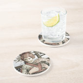 Vintag Geisha Getränkeuntersetzer (Seite)