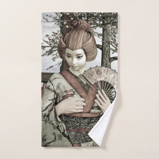 Vintag Geisha Handtuch (Handtuch)