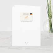 Vintag Geisha in Kimono Geburtstag Karte (Rückseite)