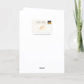 Vintag Geisha in Kimono Geburtstag Karte (Rückseite)