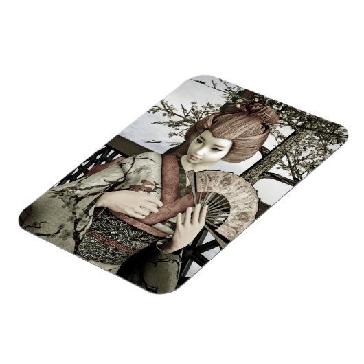 Vintag Geisha Magnet (Linke Seite)