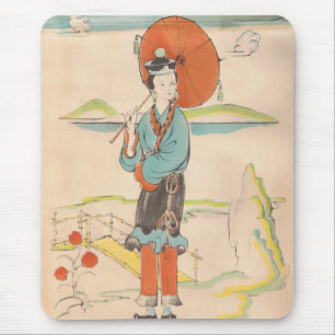 Vintag Geisha Mousepad