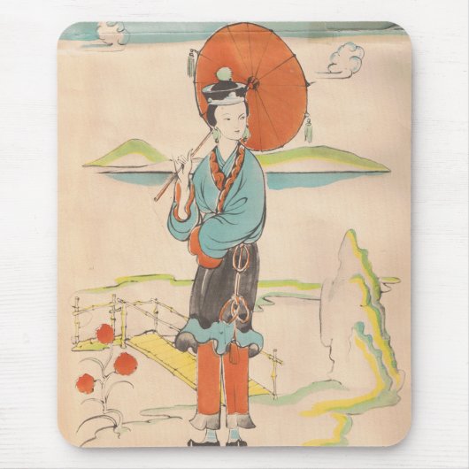 Vintag Geisha Mousepad (Vorne)