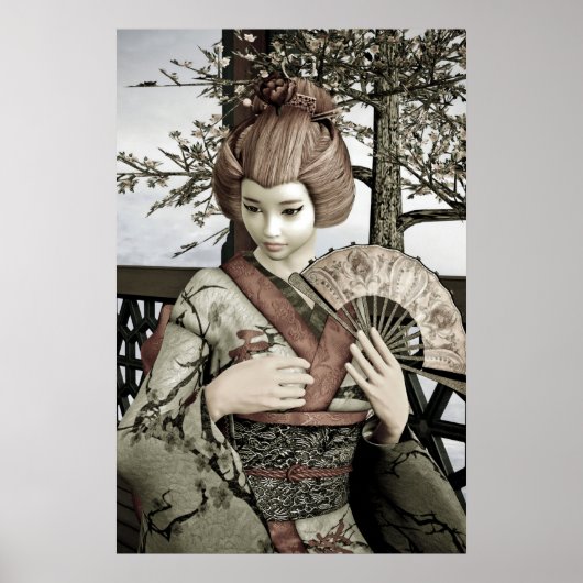 Vintag Geisha Poster (Vorne)