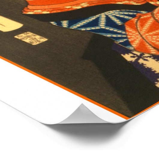 Vintag Geisha Poster (Ecke)