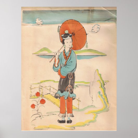 Vintag Geisha Poster (Vorne)