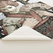 Vintag Geisha Sherpadecke (3/4)