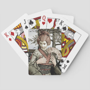 Vintag Geisha Spielkarten
