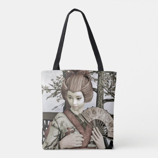 Vintag Geisha Tasche (Rückseite)