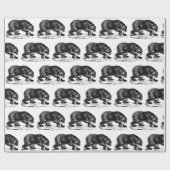 Vintag gekacheltes Party Geschenkpapier (Flach)