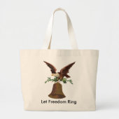 Vintag Gelassen Freiheitsring Jumbo Stoffbeutel (Vorne)