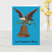 Vintag Gelassen Freiheitsring Karte (Gelbe Blume)