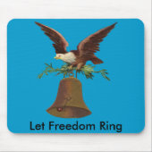 Vintag Gelassen Freiheitsring Mousepad (Vorne)