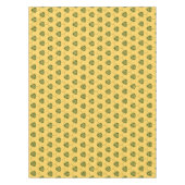 Vintag-Gelb-Grün-Barcelona-Blume-Muster Tischdecke (Vorderseite)