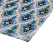 Vintag-gelb-marokkanische Kunsthandwerk Schneidebrett (Ecke)