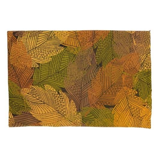 Vintag Gelb: schwarze, weiche Eleganz. Kissenbezug (Vorderseite)