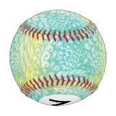 Vintag gelb und blau leuchtend baseball (Rückseite)