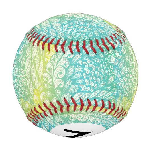 Vintag gelb und blau leuchtend baseball (Rückseite)