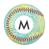 Vintag gelb und blau leuchtend baseball (Vorderseite Links)