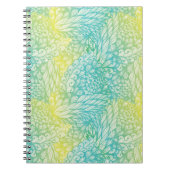 Vintag Gelb- und Blautöne Notizblock (Vorderseite)