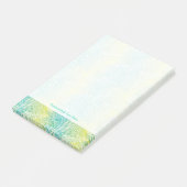 Vintag Gelb- und Blautöne Post-it Klebezettel (angewinkelt)