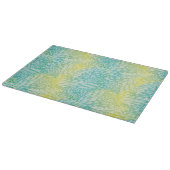 Vintag Gelb- und Blautöne Schneidebrett (Ecke)