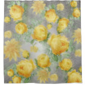 Vintag Gelb und Graufarben Duschvorhang (Vorderseite)